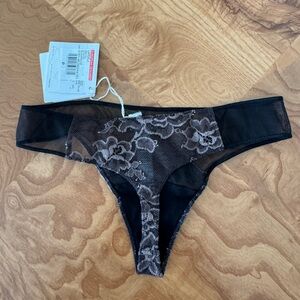 La Perla Black Lace Mesh Panties Make me an offer!